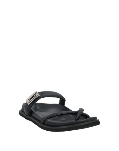Woman Thong sandal Black Size 7 Leather