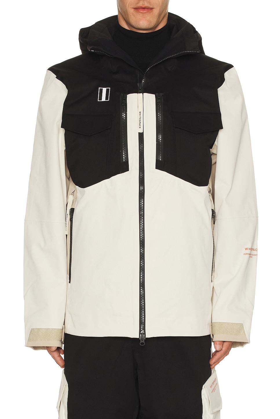 Whitespace 2L Insulated Cargo Jacket in Plaza Taupe Black Onyx & Bone. S also in L, M, XL/1X