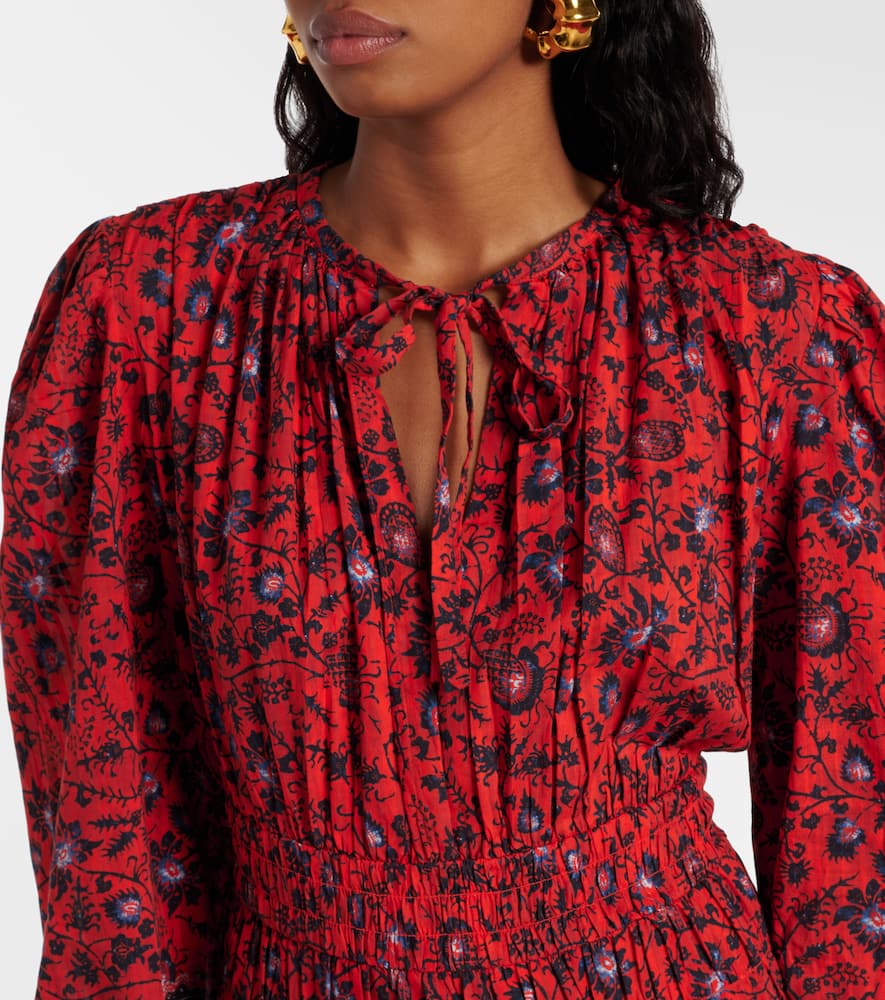 Ulla Johnson Mona floral cotton-blend midi dress