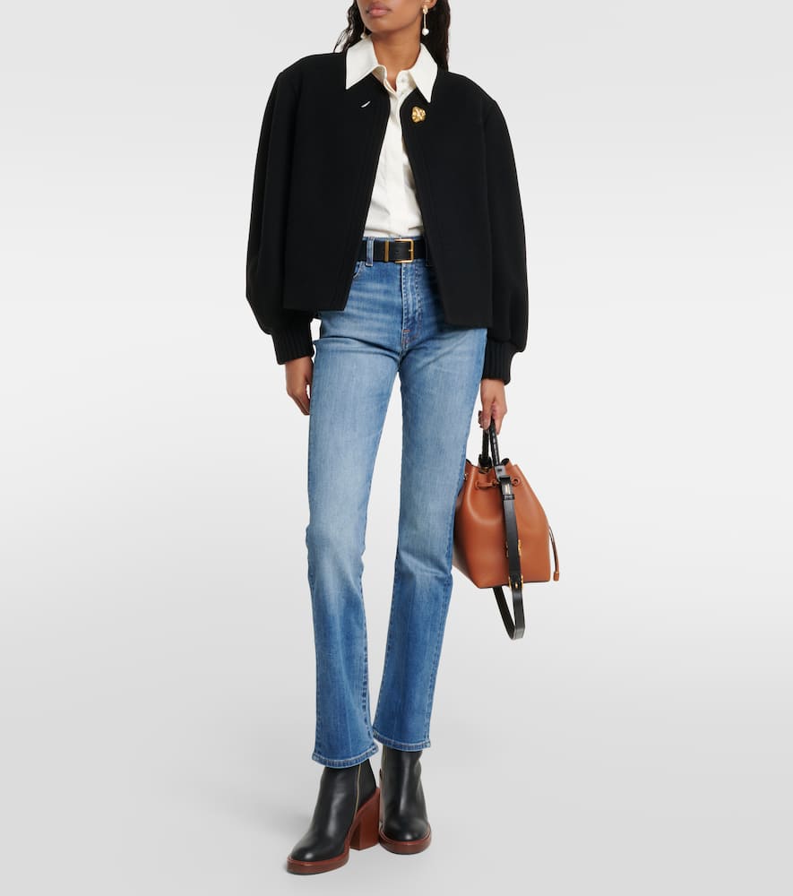 7 For All Mankind High-rise slim jeans