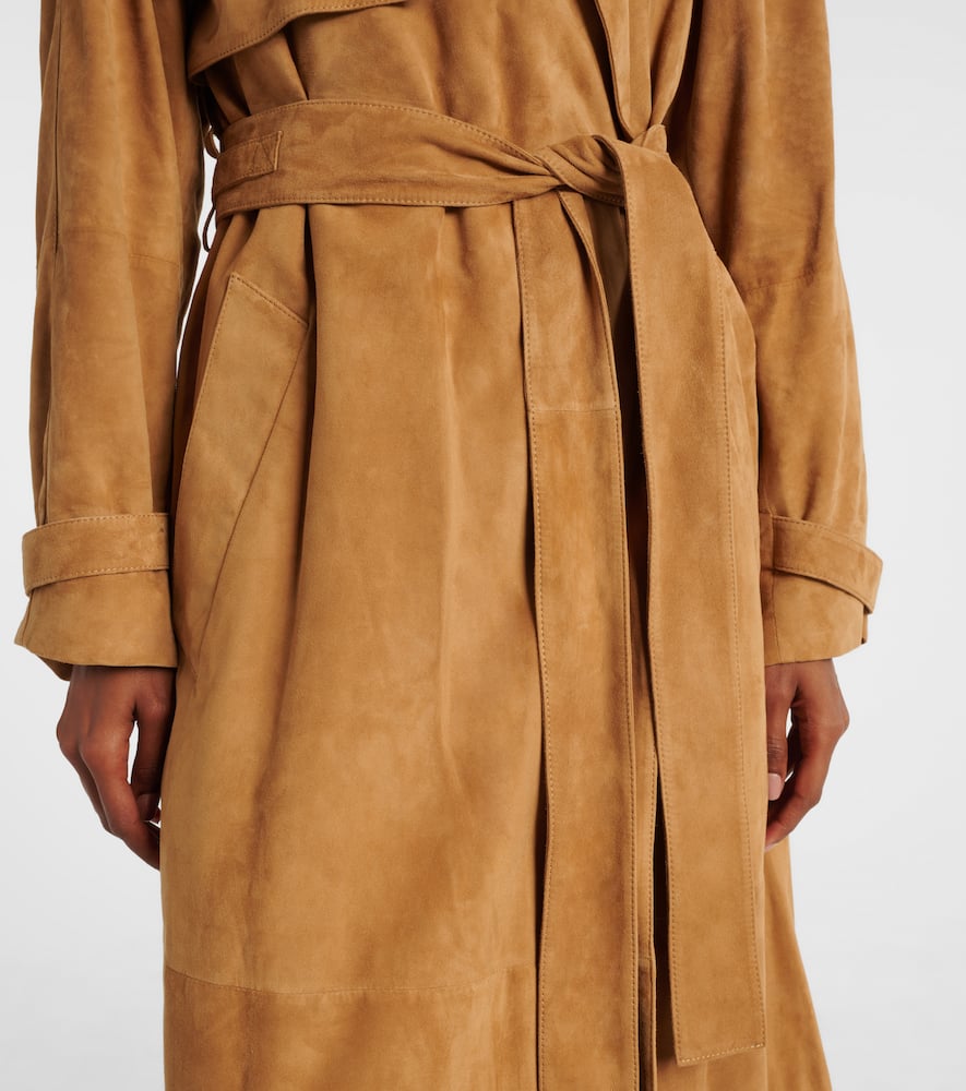 Ramona suede trench coat