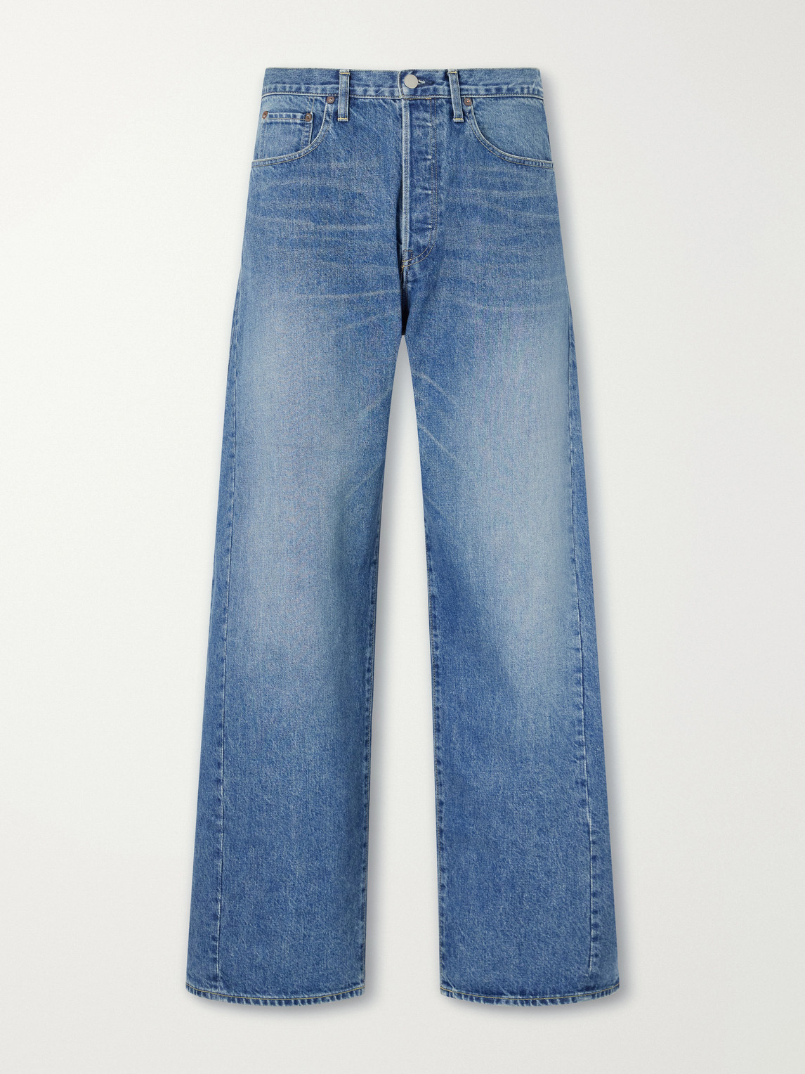 Deformation Panelled Wide-Leg Jeans