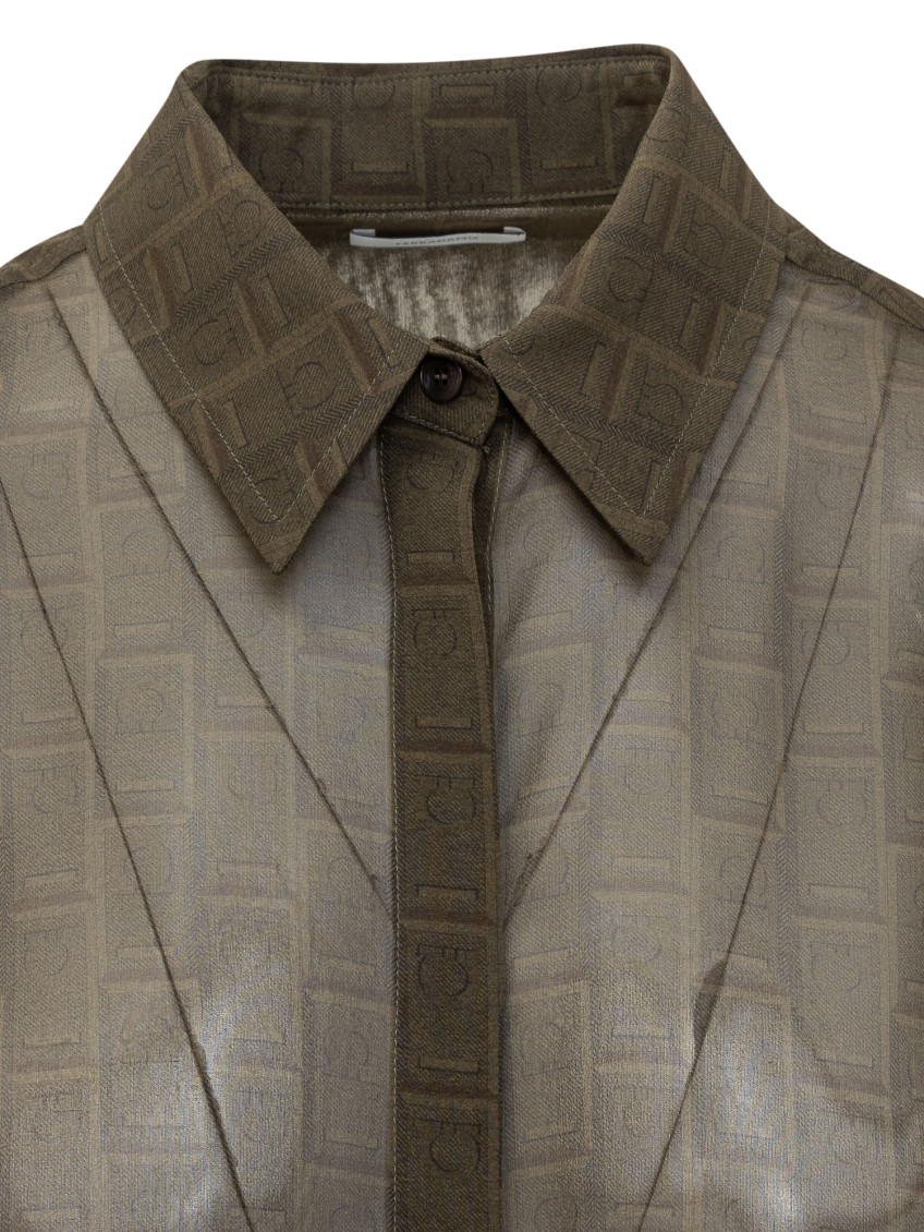 Shirt With Monogram Print