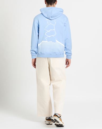 Man Sweatshirt Light blue Size XXL Cotton