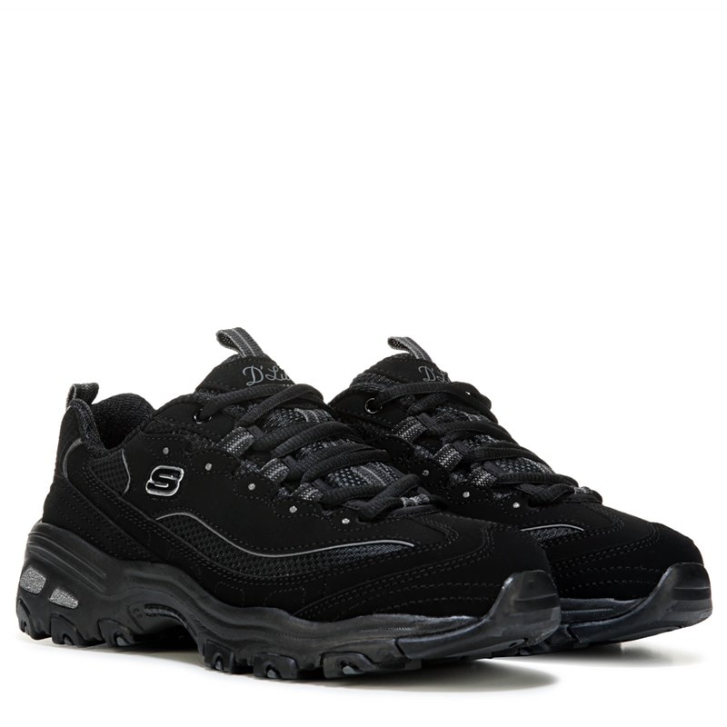 Women's D'lites Sneakers (Black/Black)
