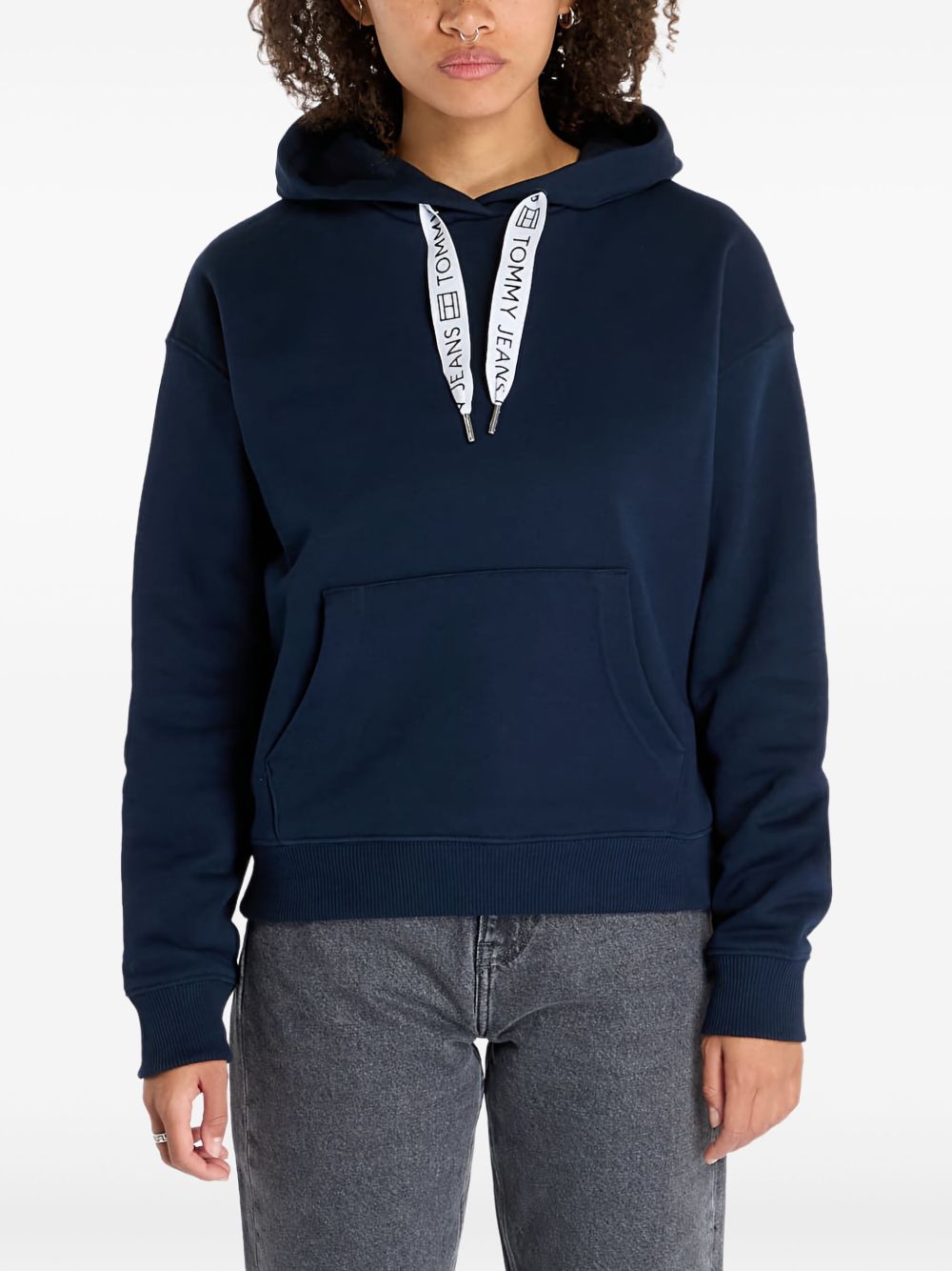 Logo-print hoodie - Blue