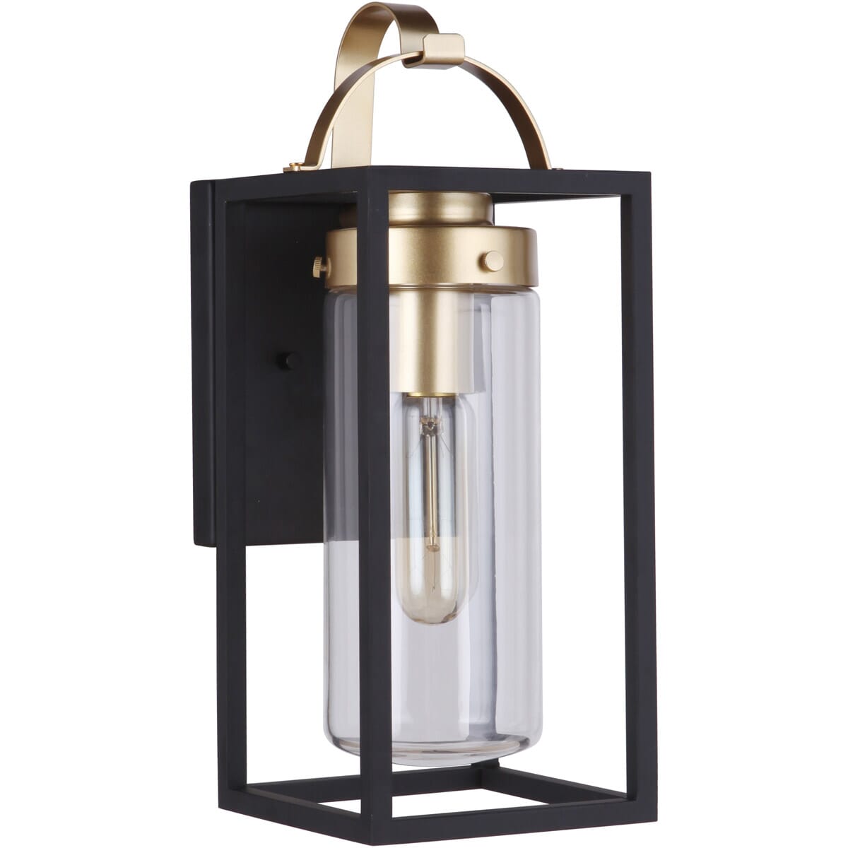 Midnight Satin Brass One Light Outdoor Wall Mount from the Neo Collection