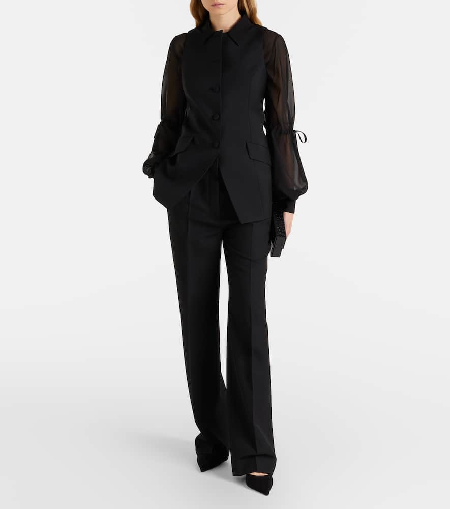 Sheer silk blouse