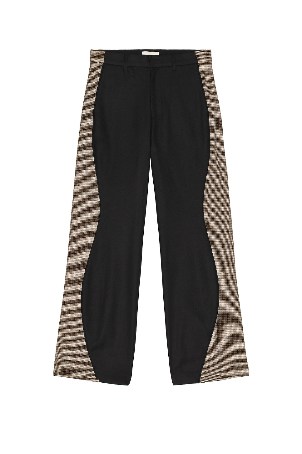 Mimchik Twist Trouser in Houndstooth Black - Black. 52 also