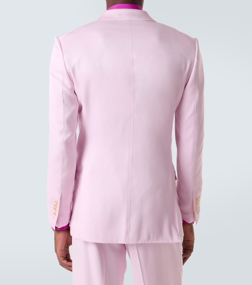 Silk gabardine suit jacket