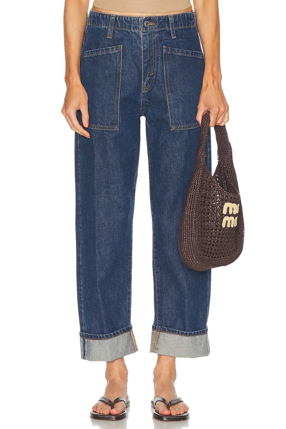 RE/DONE Originals The Bender Straight Jeans in Blue.  32. Also in 25, 26, 27, 28, 29