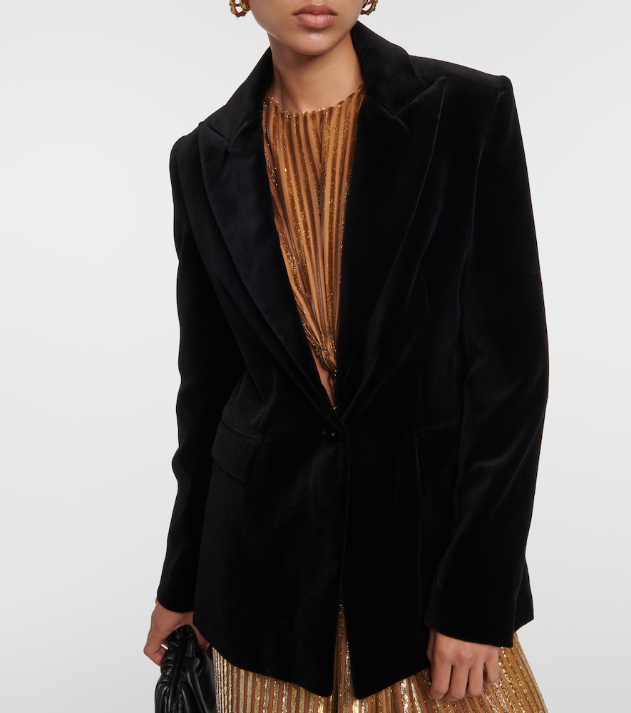 Azura cotton velvet blazer