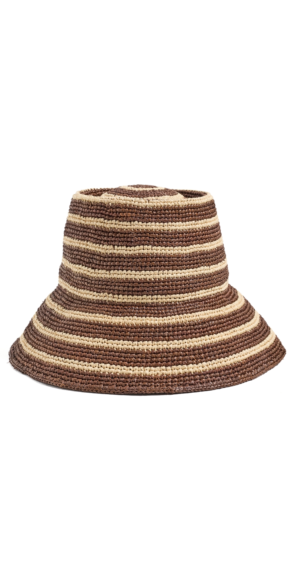 Felix Straw Hat Walnut Stripe