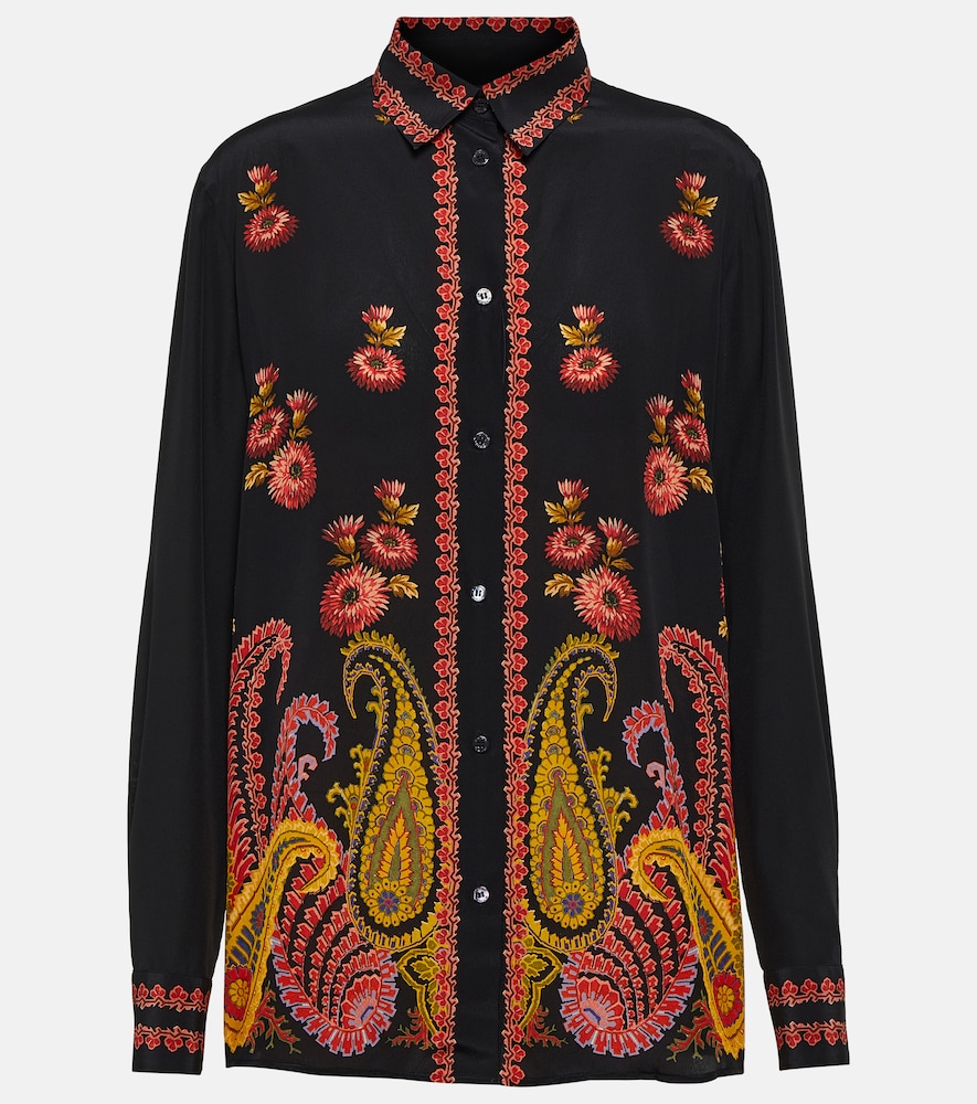 Paisley silk blouse