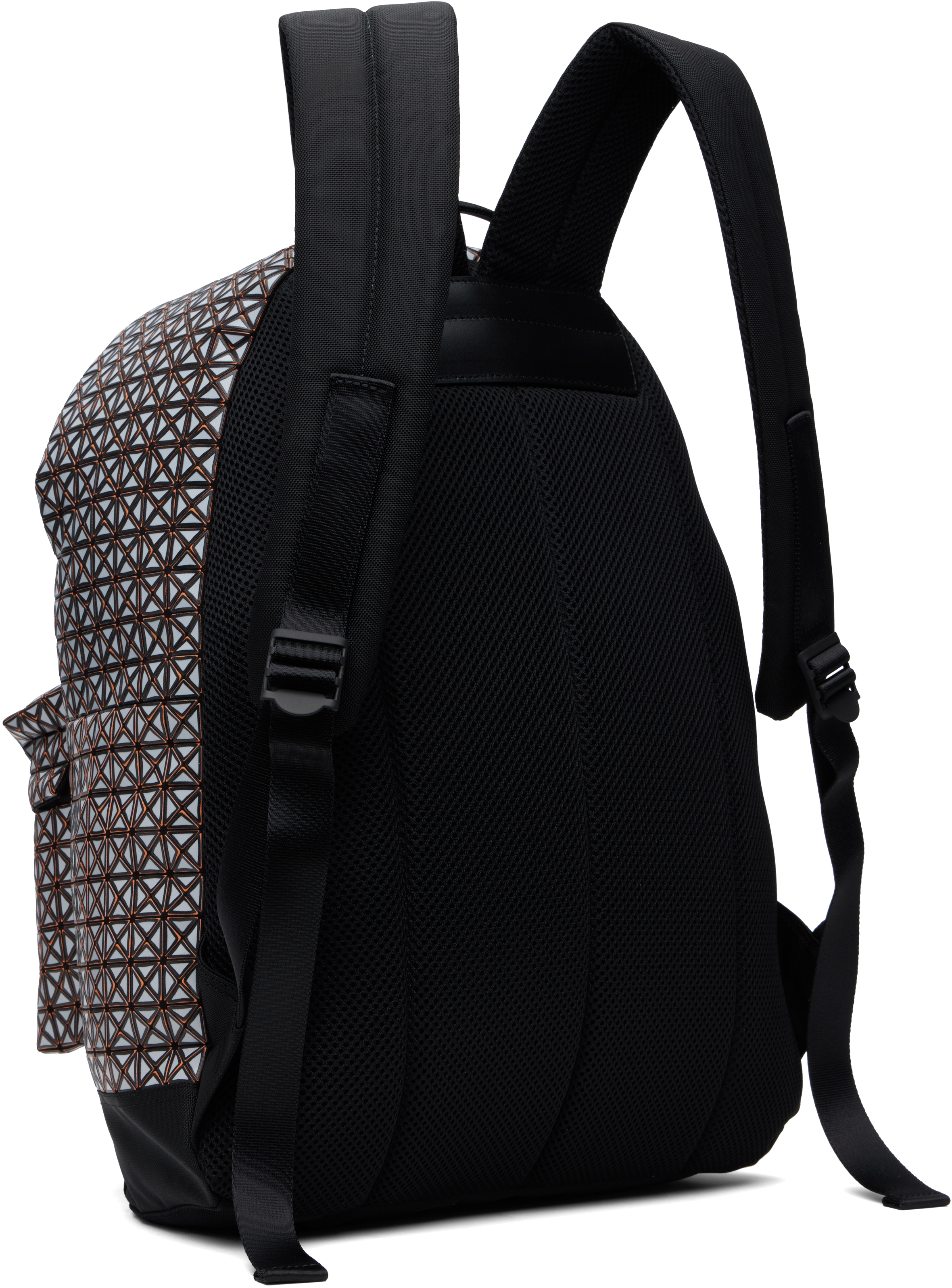 BAO BAO ISSEY MIYAKE Gray & Orange Rough Backpack