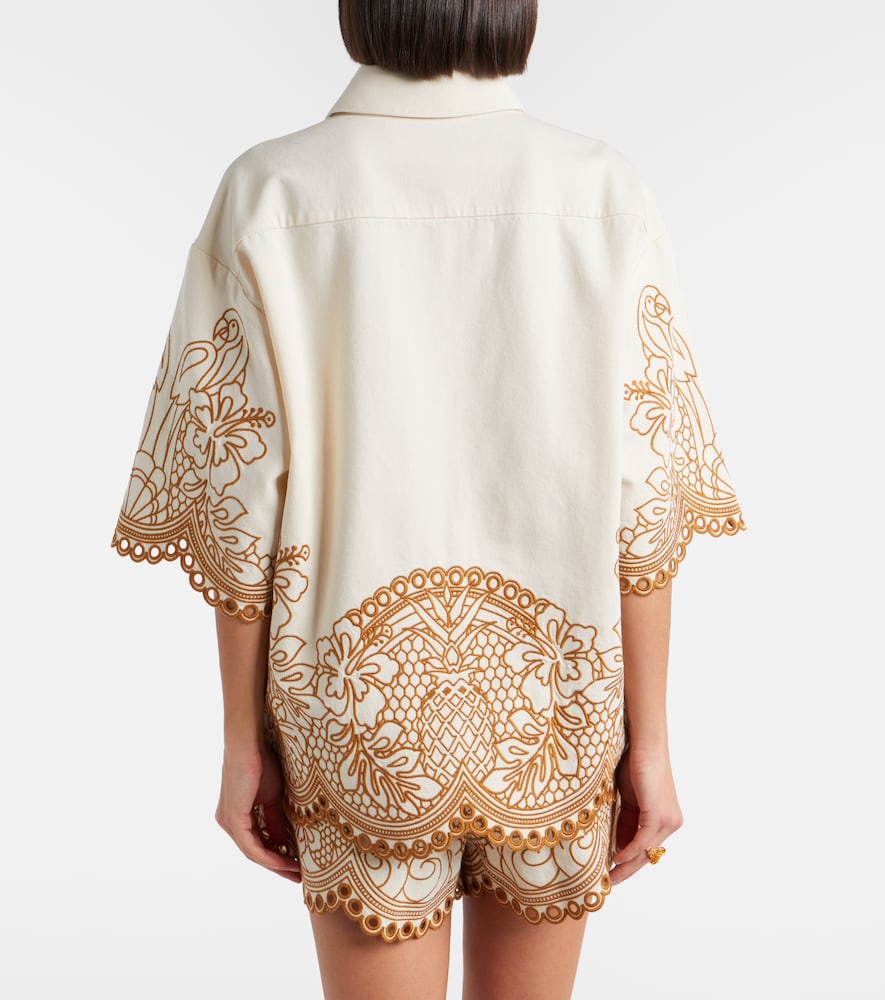 Como embroidered cotton shirt