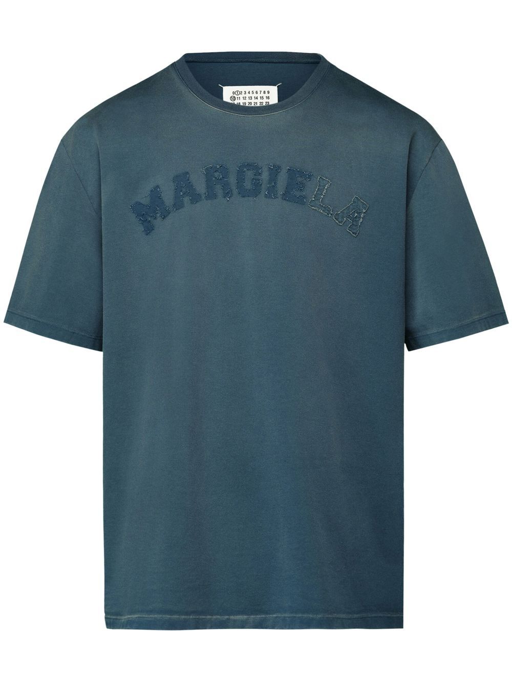Logo-patch short-sleeve T-shirt - Blue