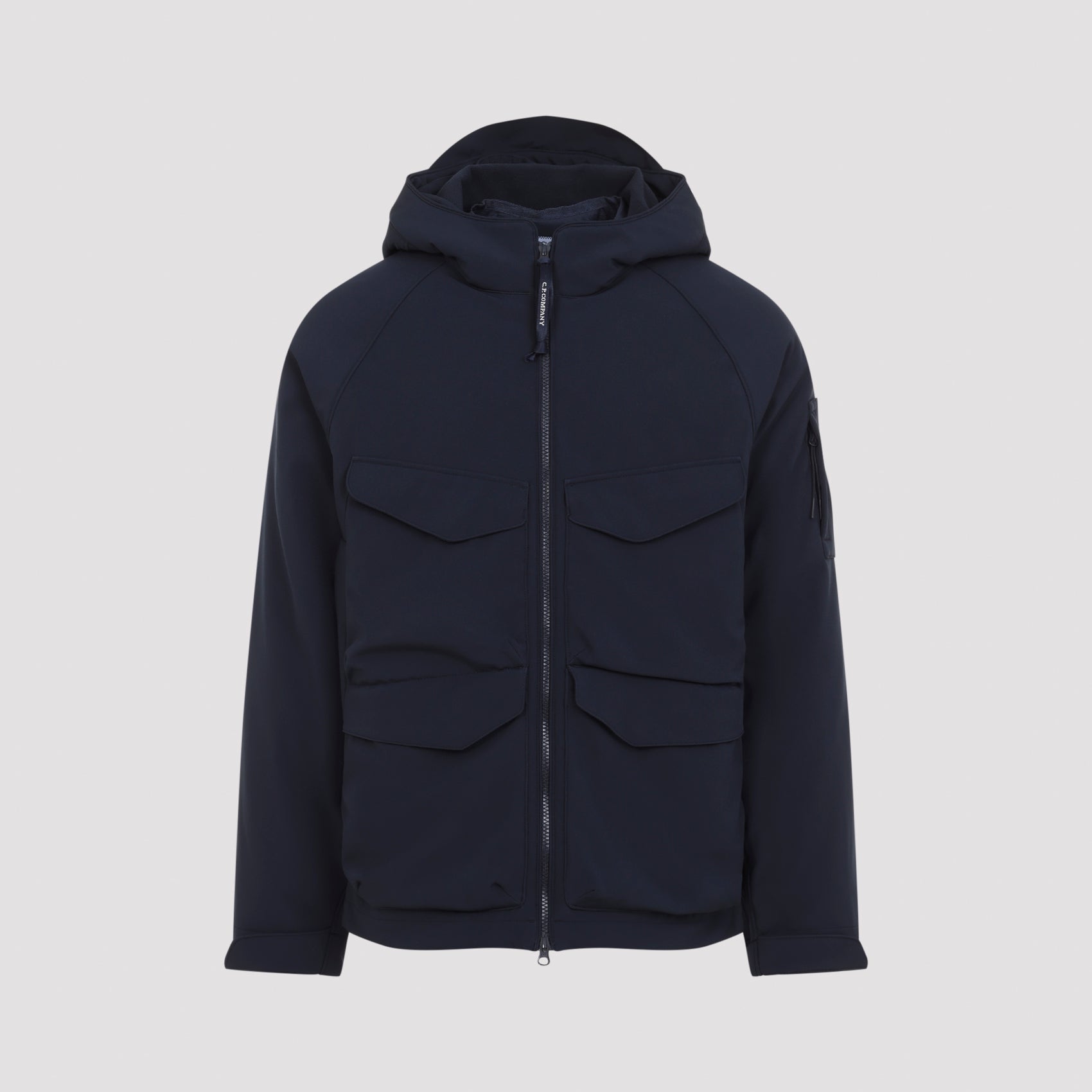 Men's Padded Hooded Lens Shell Jacket