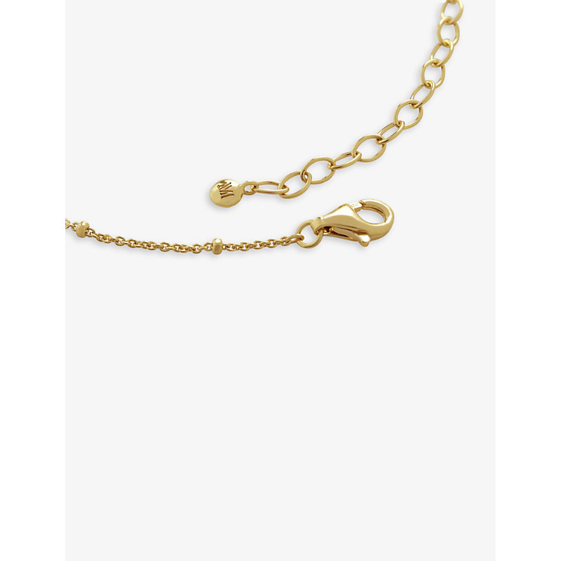 Womens Gold Nura Keshi 18ct Yellow Gold-plated Vermeil Recycled Sterling-silver and Pearl Bracelet 