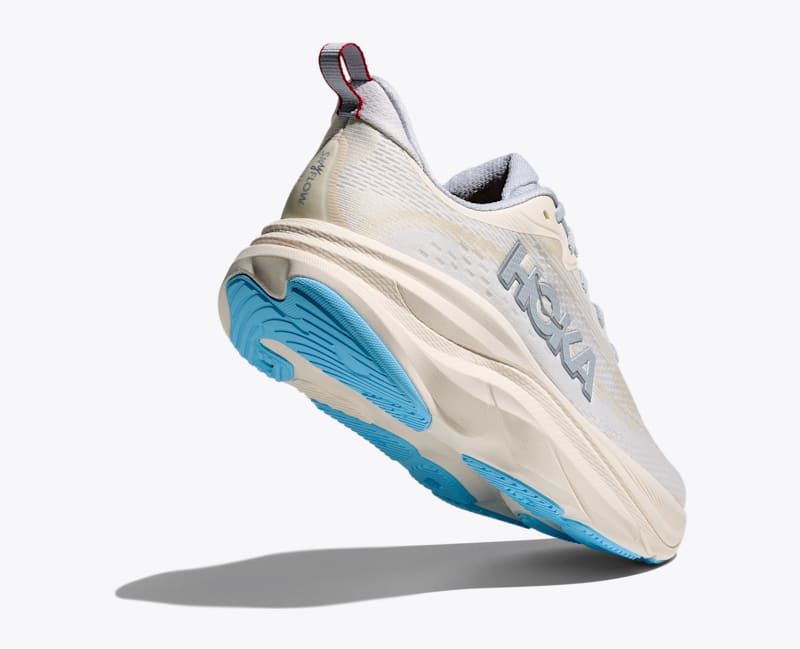 HOKA Women's Skyflow Shoes in Alabaster/Mineral Blue
