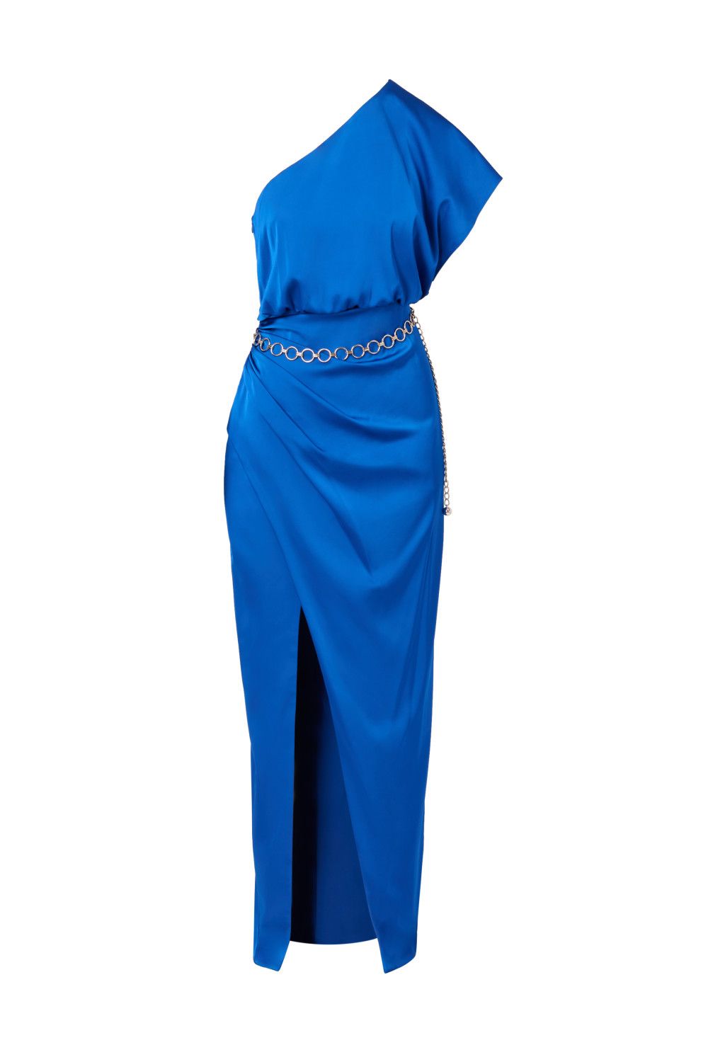 Adrianna Papell Women's Stretch Satin Long Dress in Blue
