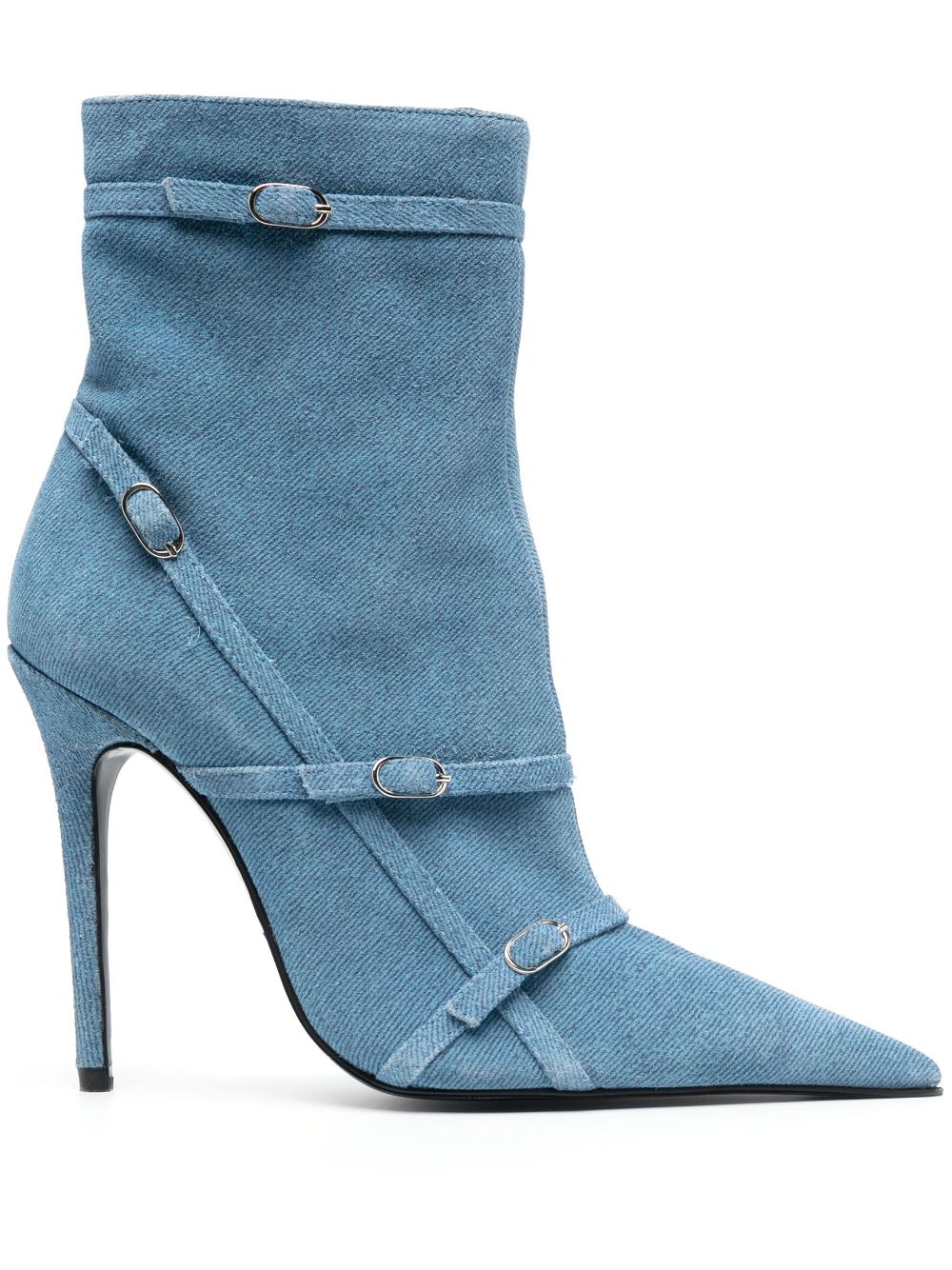 120mm denim ankle boots - Blue