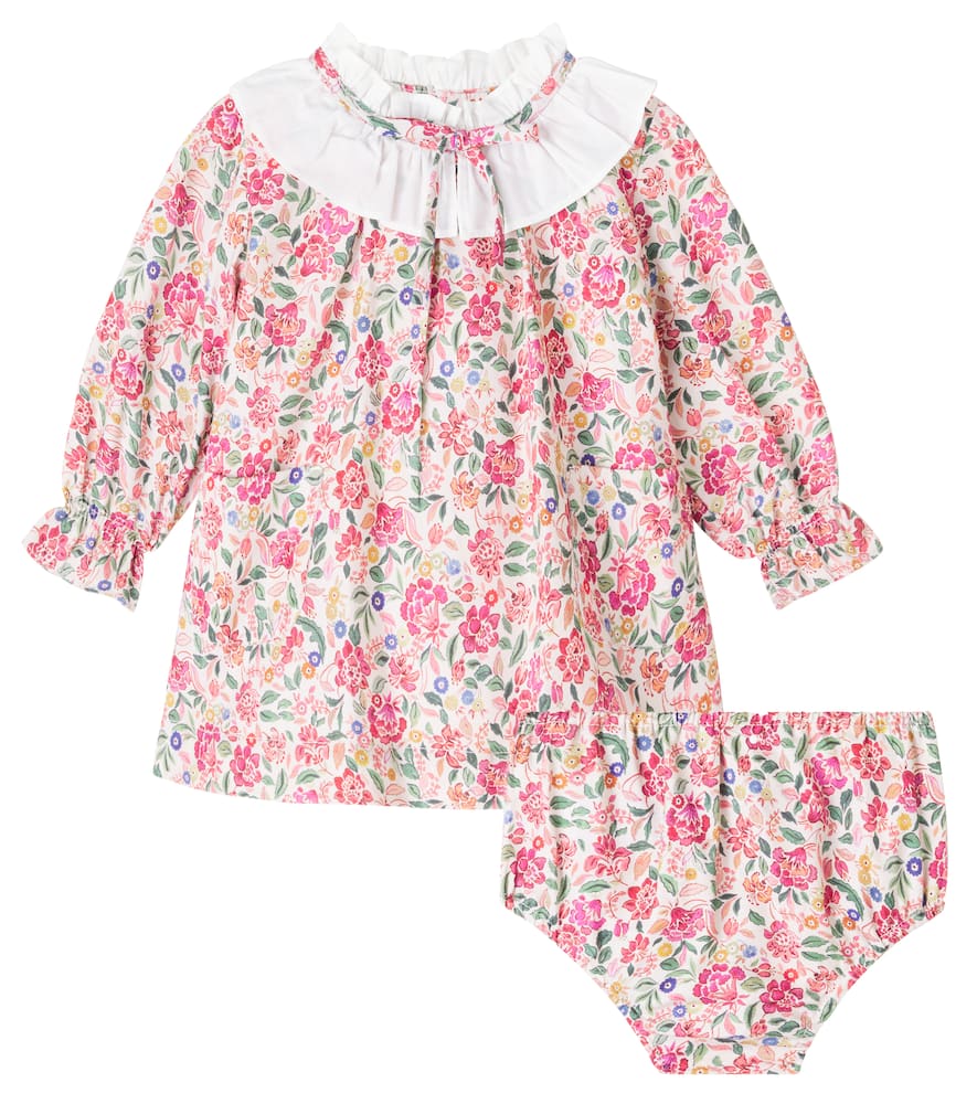 Baby Odisea floral dress and bloomers set