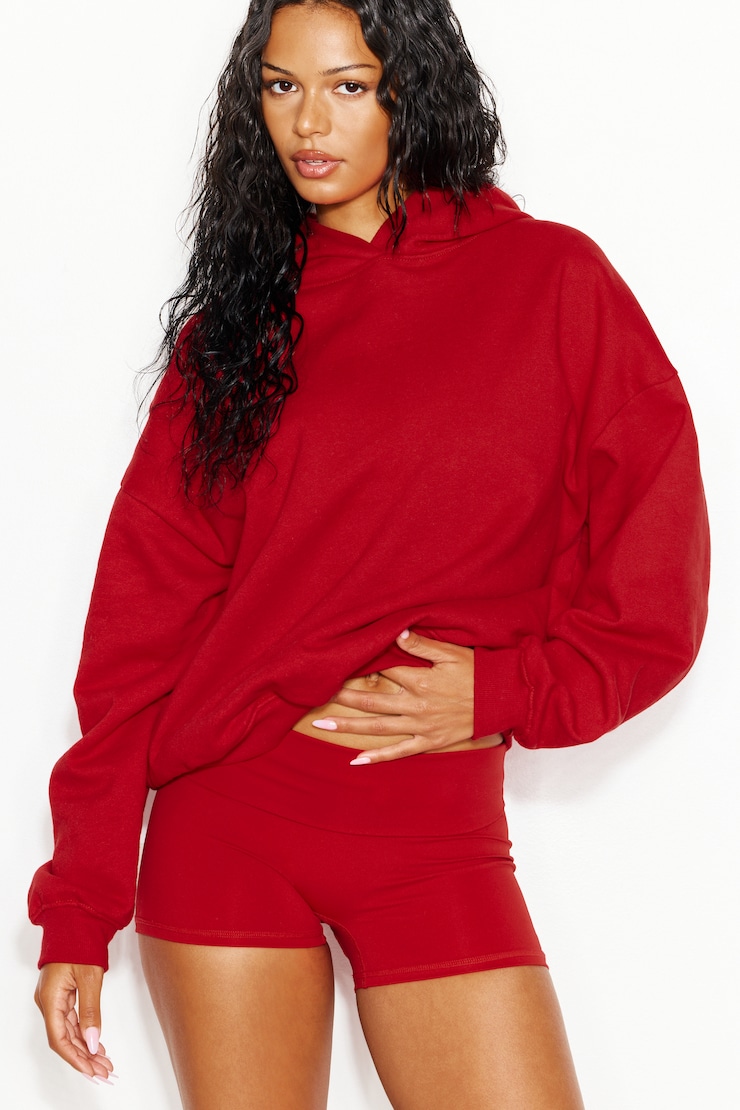 UltraFleece Hoodie - Red - Women Clothing