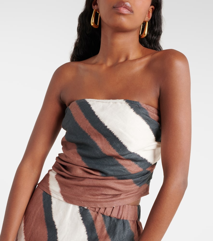 Faithfull Dalicenca striped linen maxi skirt