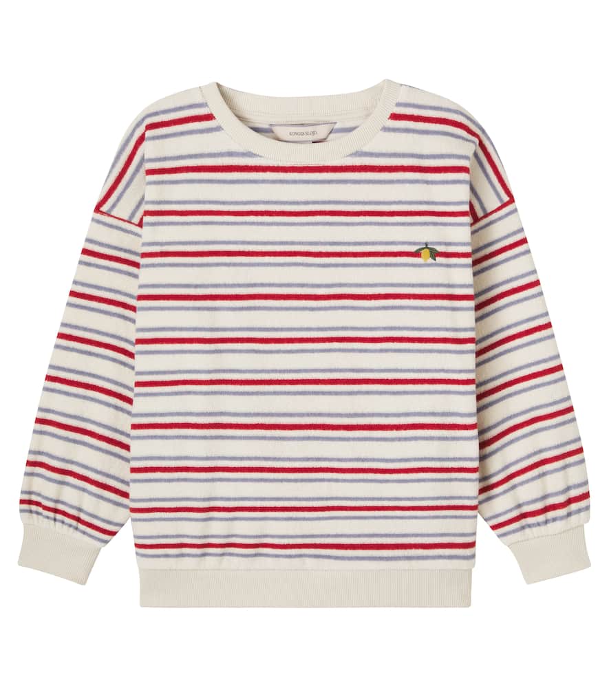 Konges Sløjd Itty striped cotton-blend terry sweatshirt