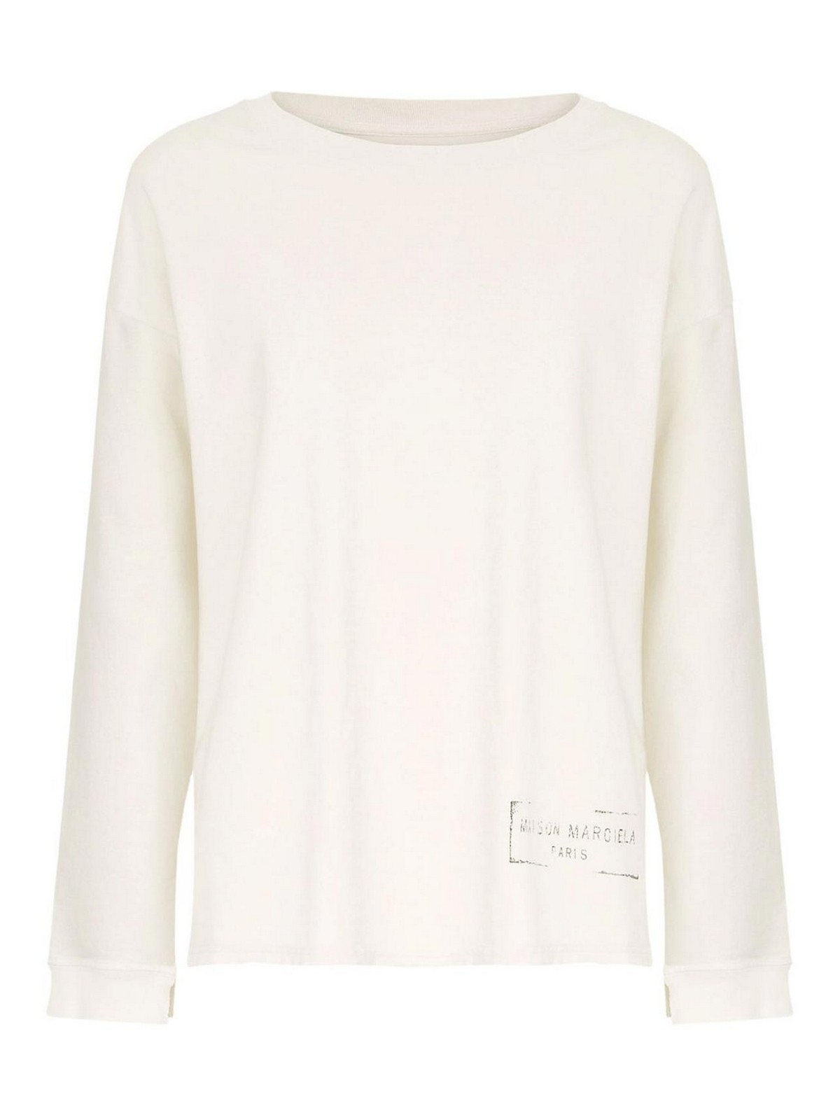 Milky White Cotton Sweatshirt