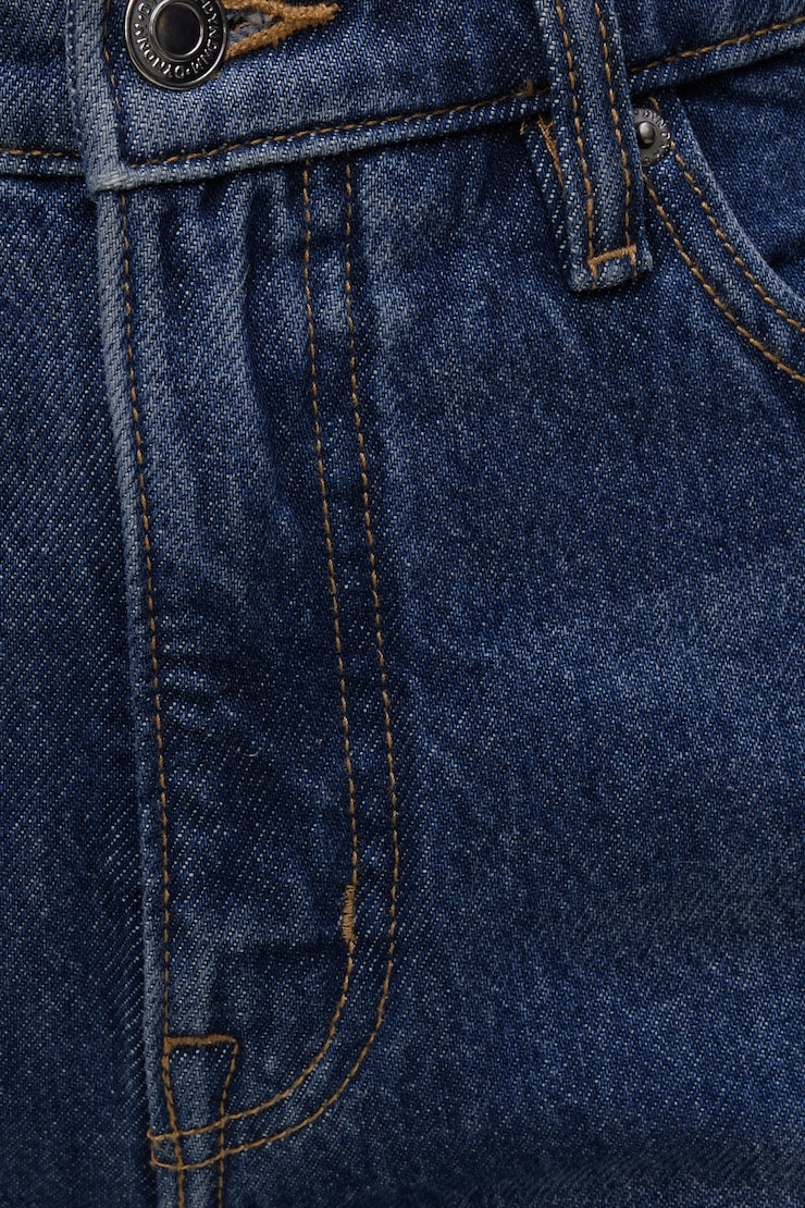 Cara Rigid High Rise Straight Leg Jeans - Blue - Women Clothing