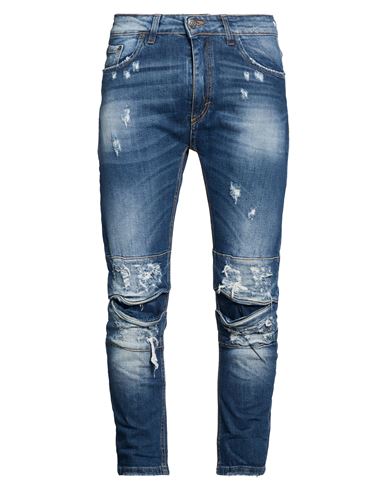 Rêver Paris Man Jeans Blue Size 34 Cotton, Elastane