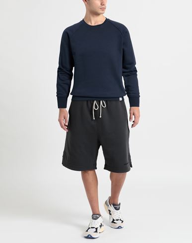 Man Sweatshirt Midnight blue Size S Cotton, PES