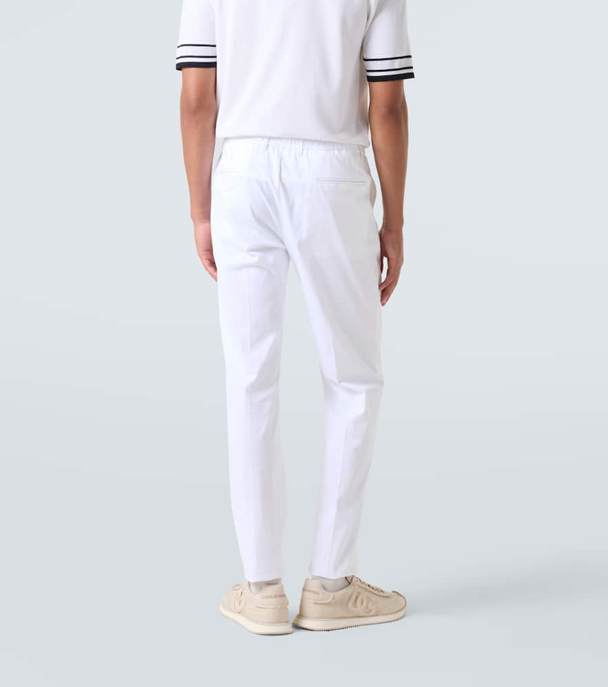 Cotton straight pants