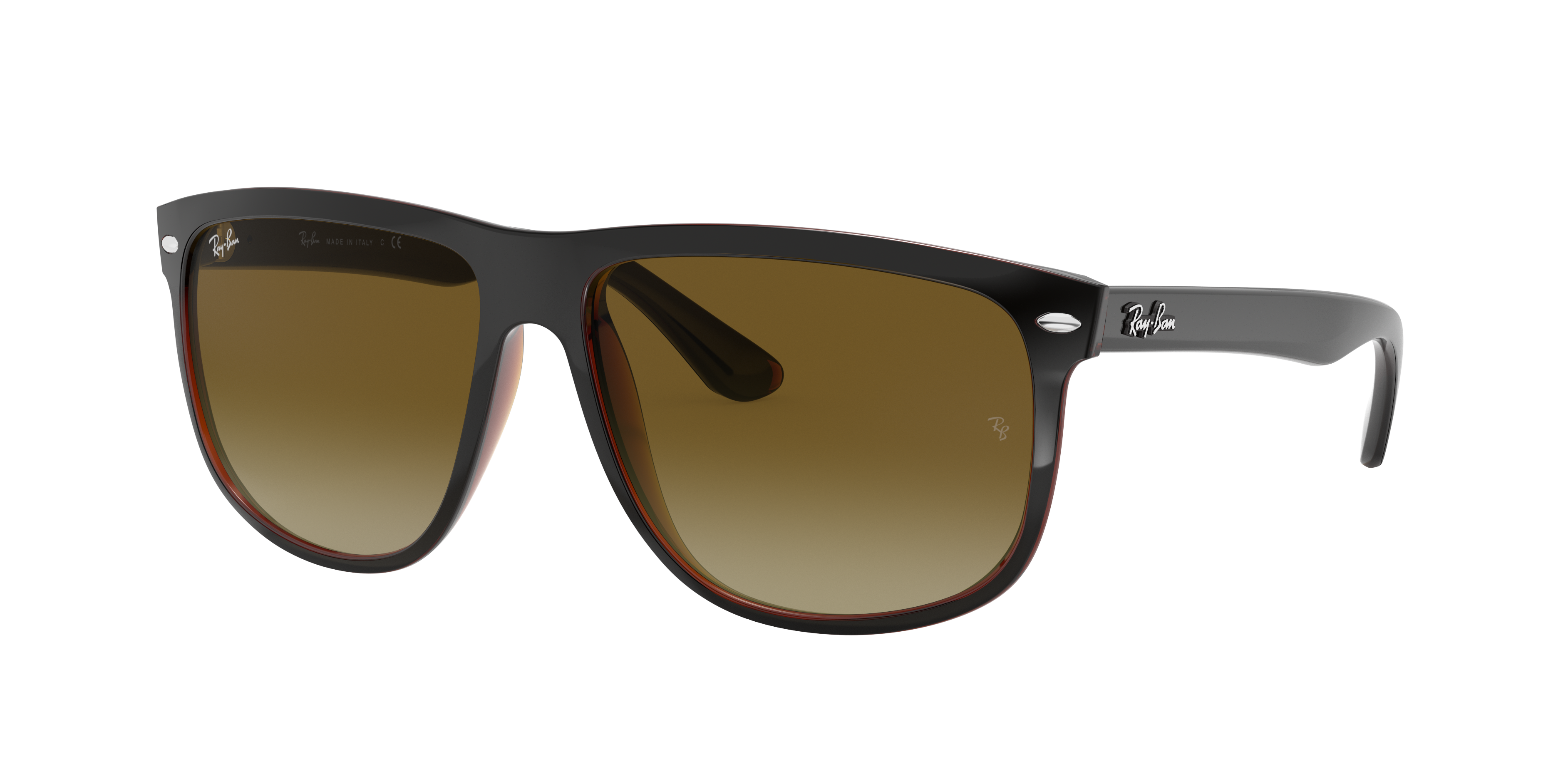 RAY-BAN Man Sunglasses RB4147 Boyfriend  -  Frame color: Black On Brown, Lens color: Brown Gradient