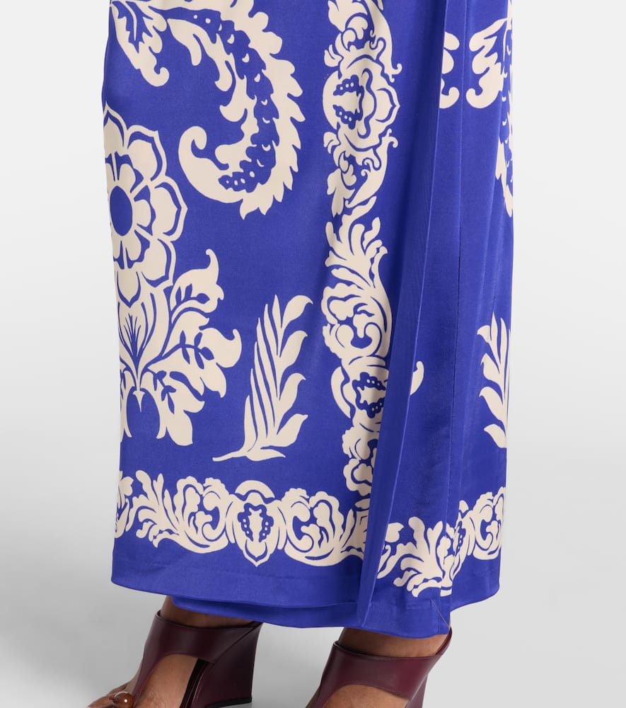 Paisley printed maxi dress