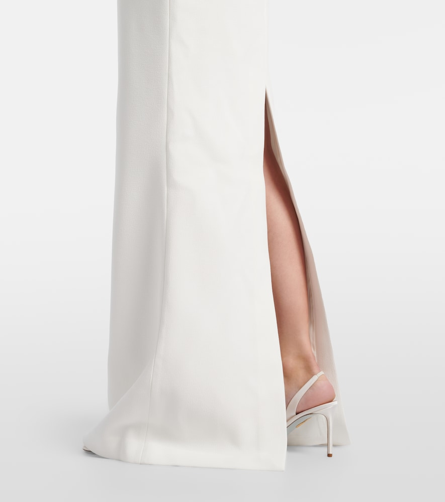 Bridal Melva embellished crêpe gown