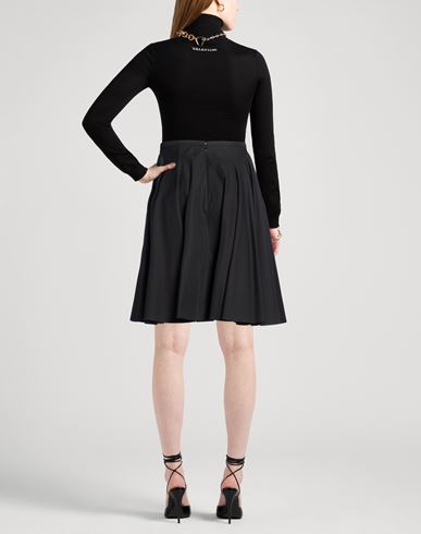 Alaïa Woman Midi skirt Black Size 6 Cotton