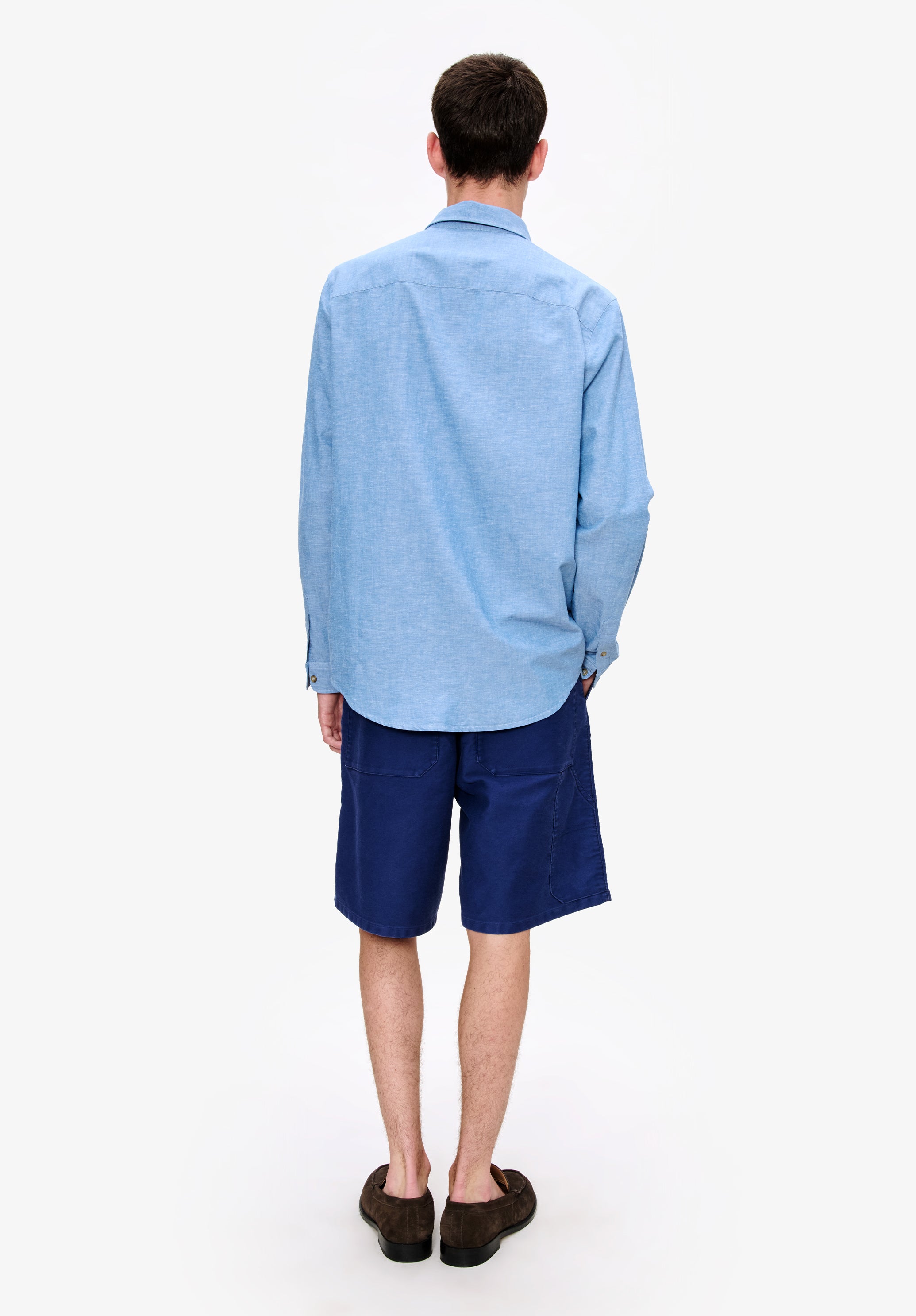 A. P.C. Men's Harris shirt Size: Extra Small in Blue