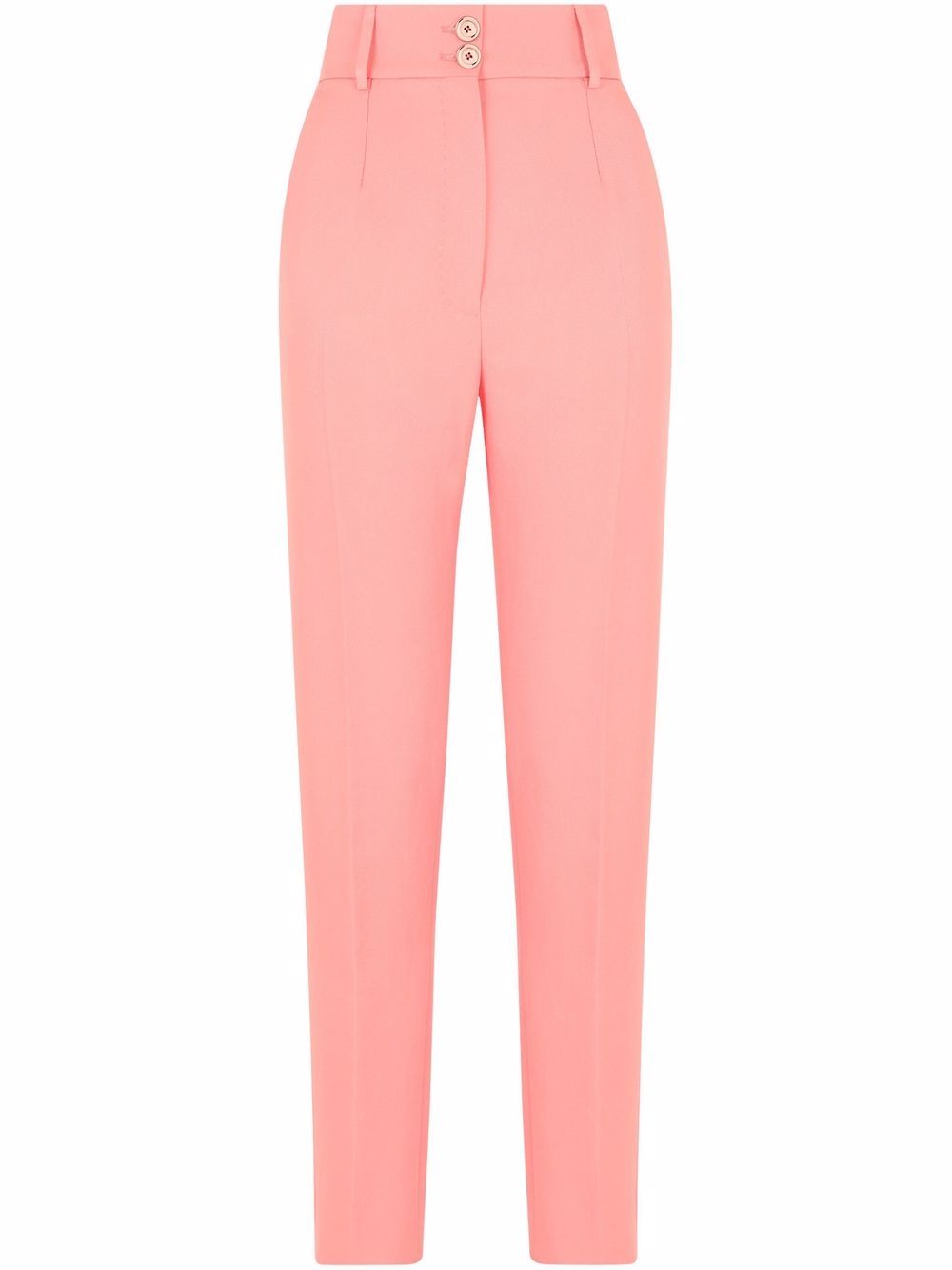 High-waisted tailored trousers - Pink