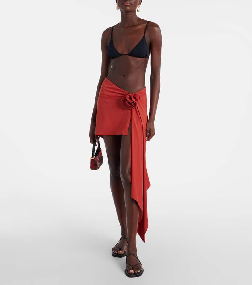 Asymmetrical beach cover-up