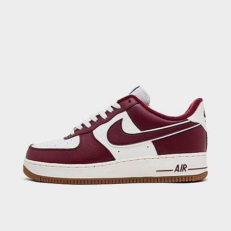 Men's Air Force 1 '07 LV8 SE Varsity Casual Shoes in Sail/Night Maroon/Gum Med Brown