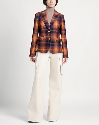 Woman Blazer Orange Size 0 Virgin Wool