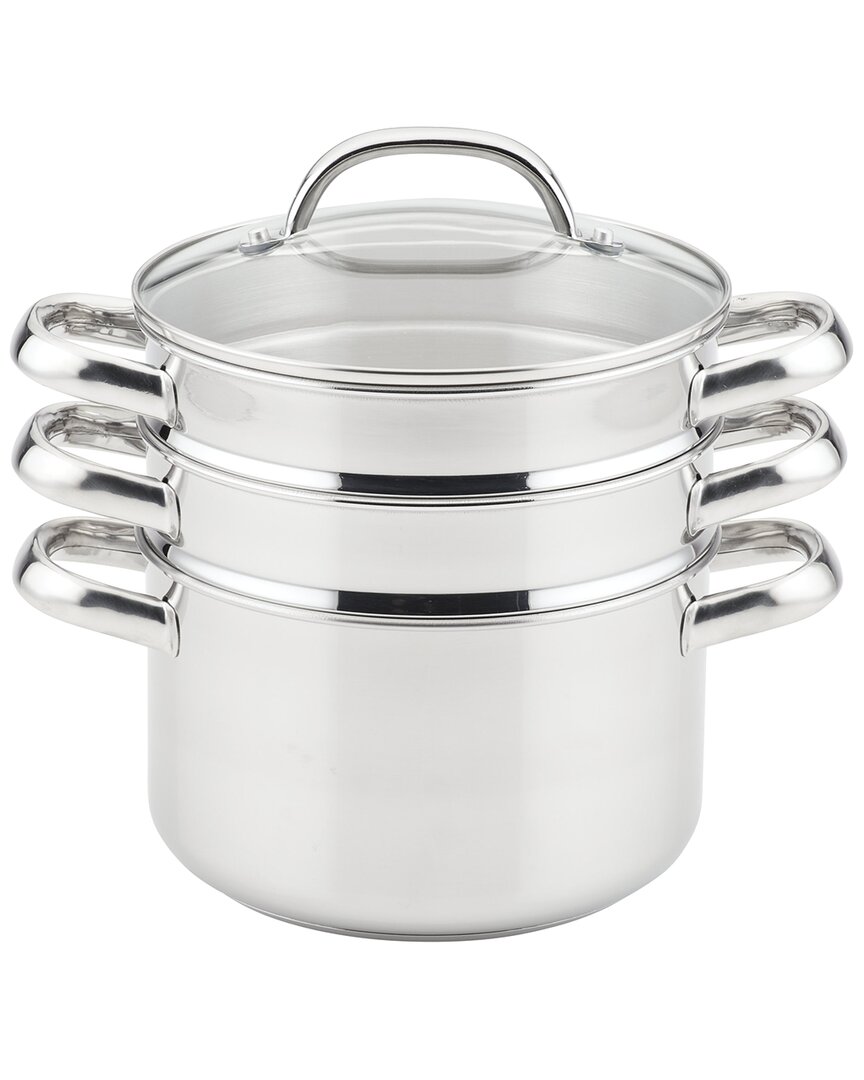 Stainless Steel Steamer Set With Bonus Steamer Basket 4qt
