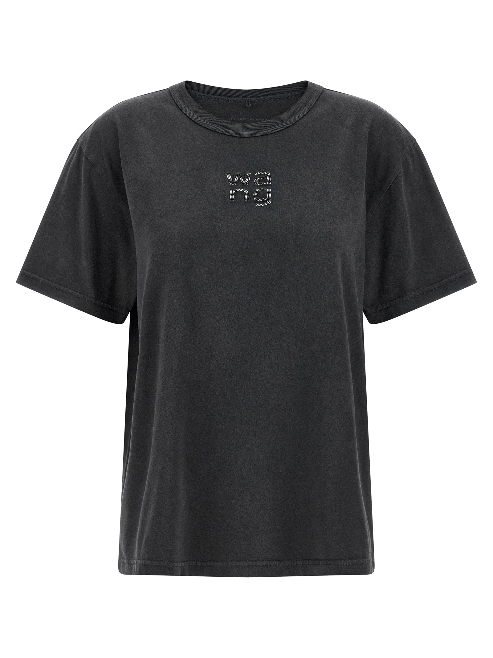 Rhinestone Logo T-Shirt — Black