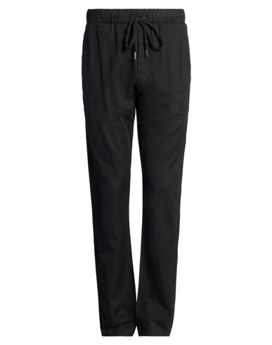 Man Pants Black Size 34 Linen, Cotton, Elastane