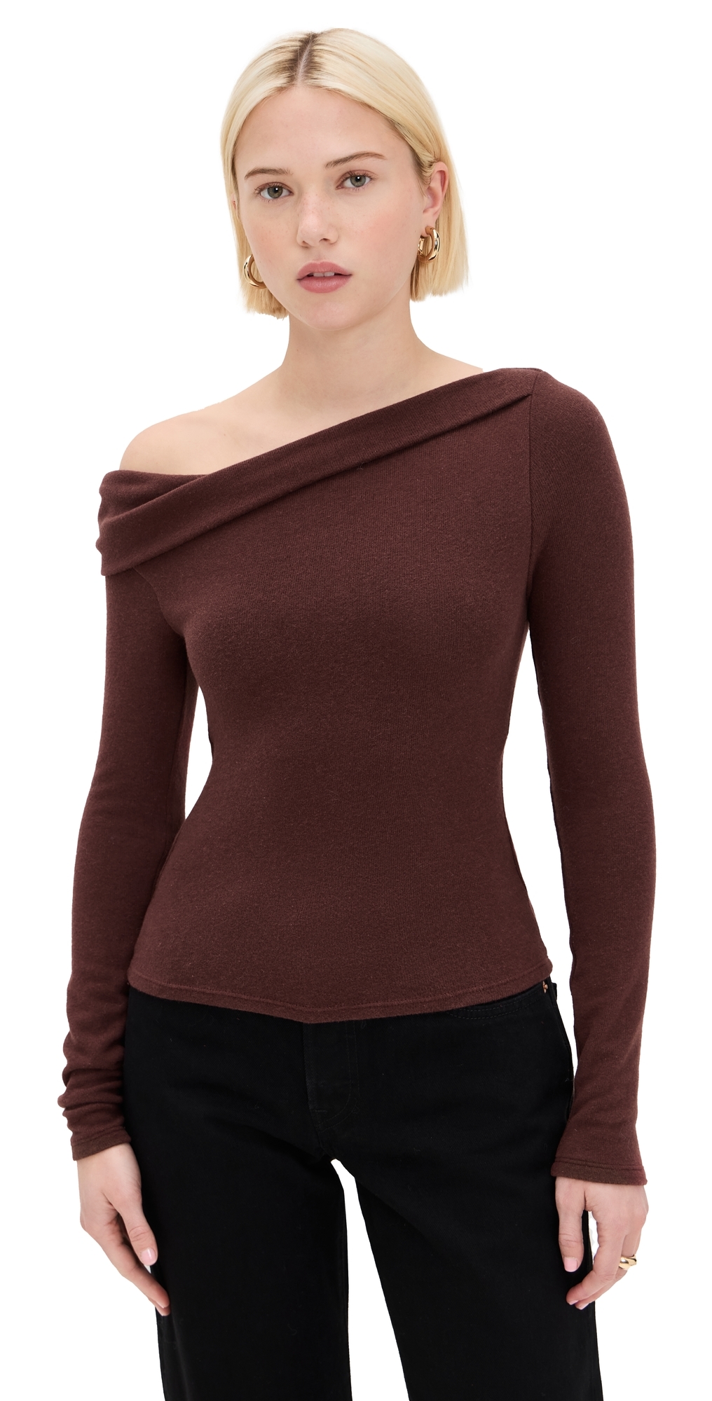 Elio Knit Top Mahogany