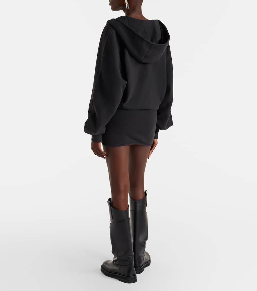 Cotton jersey sweatshirt dress