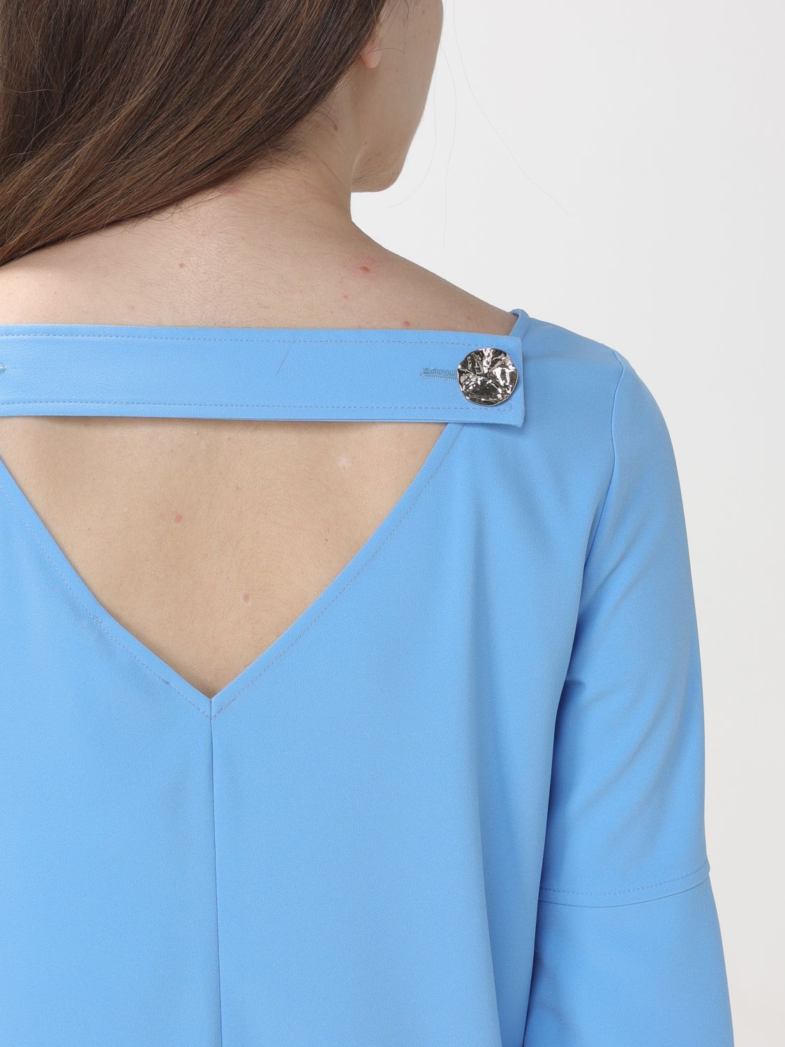 Dress Woman color Gnawed Blue